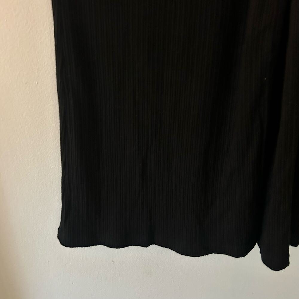 OGL Women's High Rise Plicated Textured Wide Leg Pant Trousers Black XS New - Picture 4 of 9